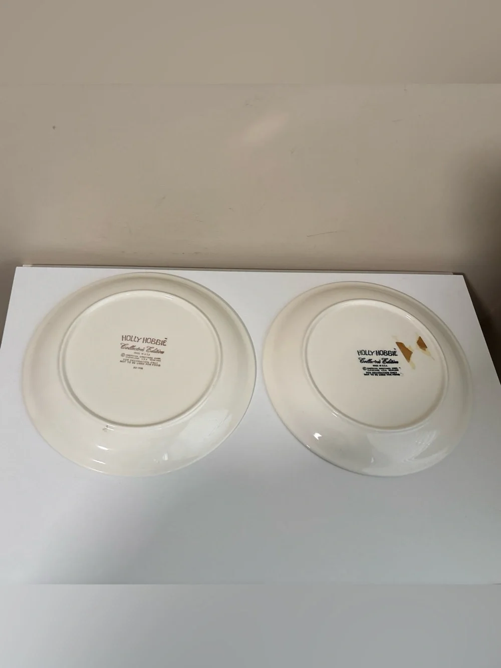 Vintage HOLLY HOBBIE Collector's Edition Plates 70's the time to be happy is now